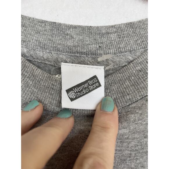 Marvin The Martian T-Shirt USA Gray Warner Bros 1999 / 90s Loony Tunes Vintage S - Picture 4 of 6